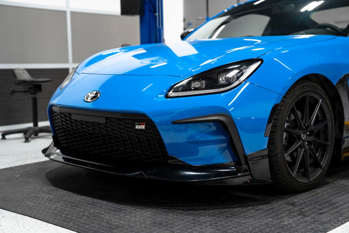 OLM TR Style unpainted front lip for 2022+ Toyota GR86 front bumper