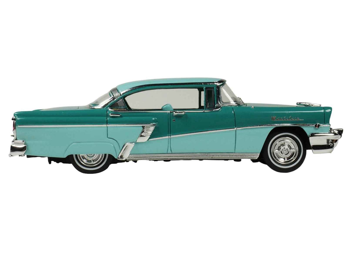 Miniature Motors 1956 Mercury Montclair Phaeton model car in Heather Green and Verona Green with green interior, limited edition 1/43 scale.