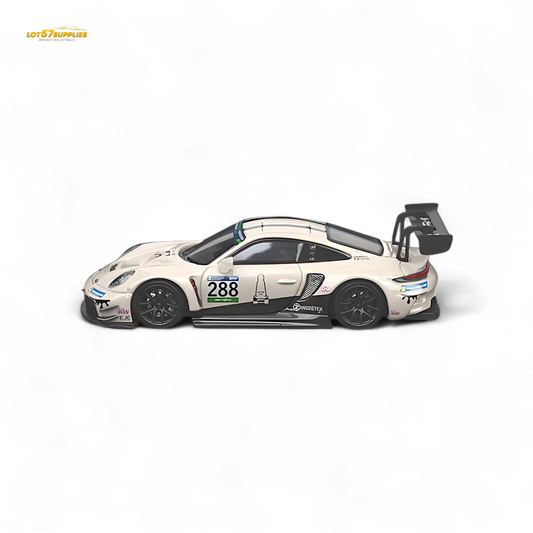Star Race Porsche 911 GT3 Racing Milky White 1:64 - Evergreen Kings
