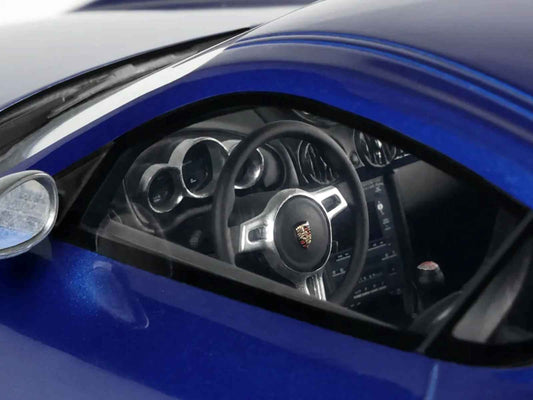 2012 Porsche Cayman R Aqua Blue Metallic 1/18 Model Car by GT Spirit