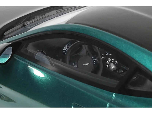 2023 Aston Martin Vantage V12 British Racing Green with Black Hood and Top 1/18 Model Car by GT Spirit