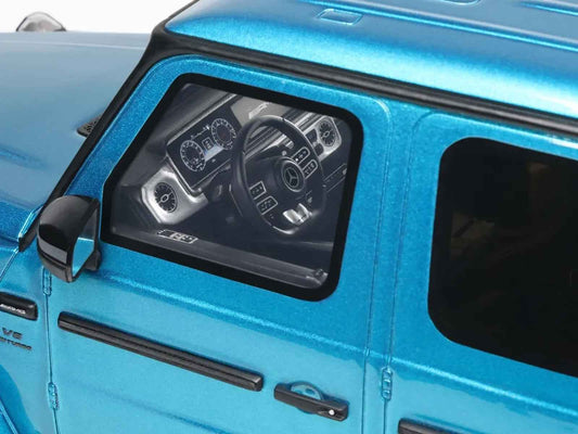 2024 Mercedes-Benz G 63 AMG Hyper Blue Magno Metallic 1/18 Model Car by GT Spirit