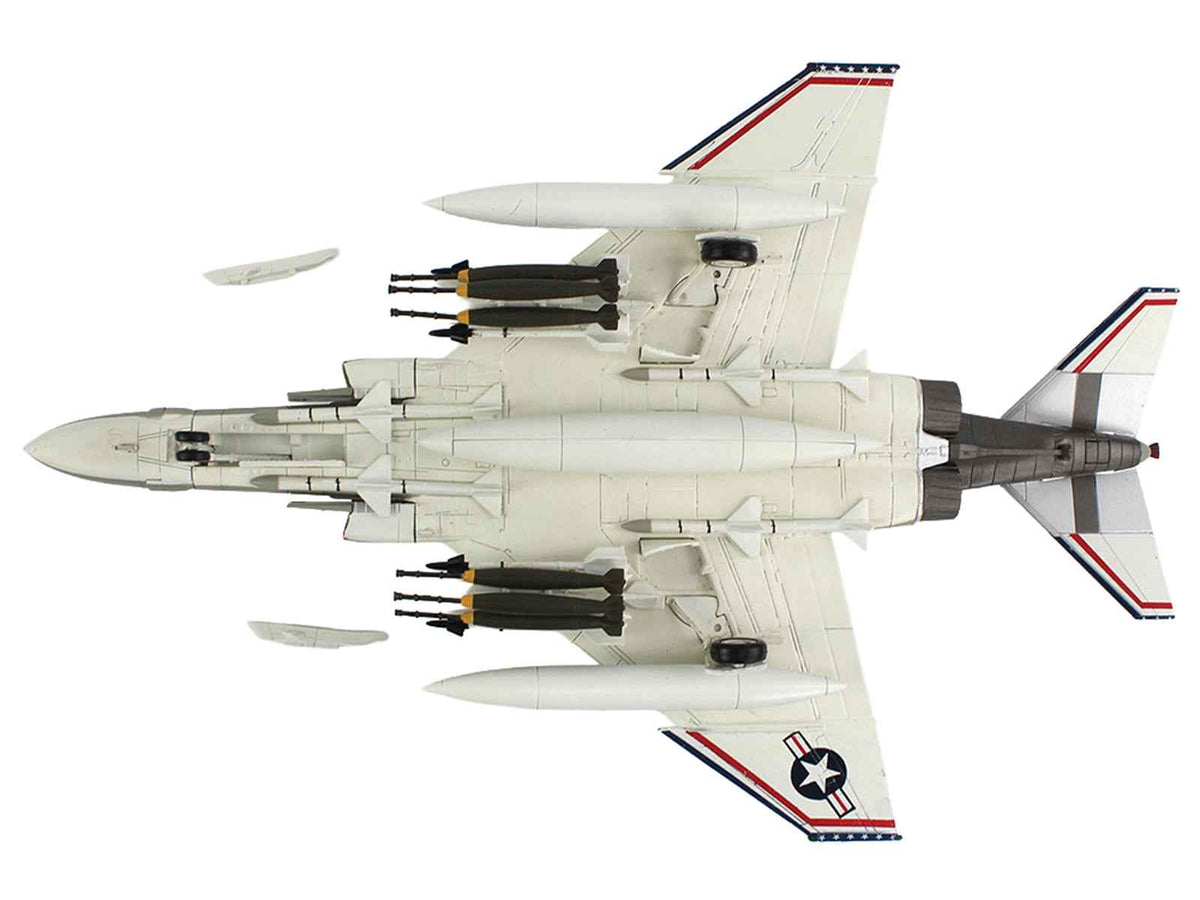 Detailed image of a 1/72 scale McDonnell Douglas F-4J Phantom II model aircraft by Hobby Master, showing markings from MCAS Iwakuni Japan.