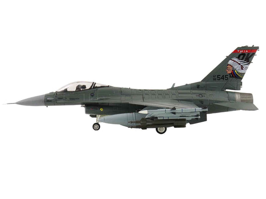 Lockheed F-16C Fighting Falcon Fighter Aircraft "88-0545 138th Fighter Wing Oklahoma Air National Guard" (2024) United States Air Force "Air Power Series" 1/72 Diecast Model by Hobby Master