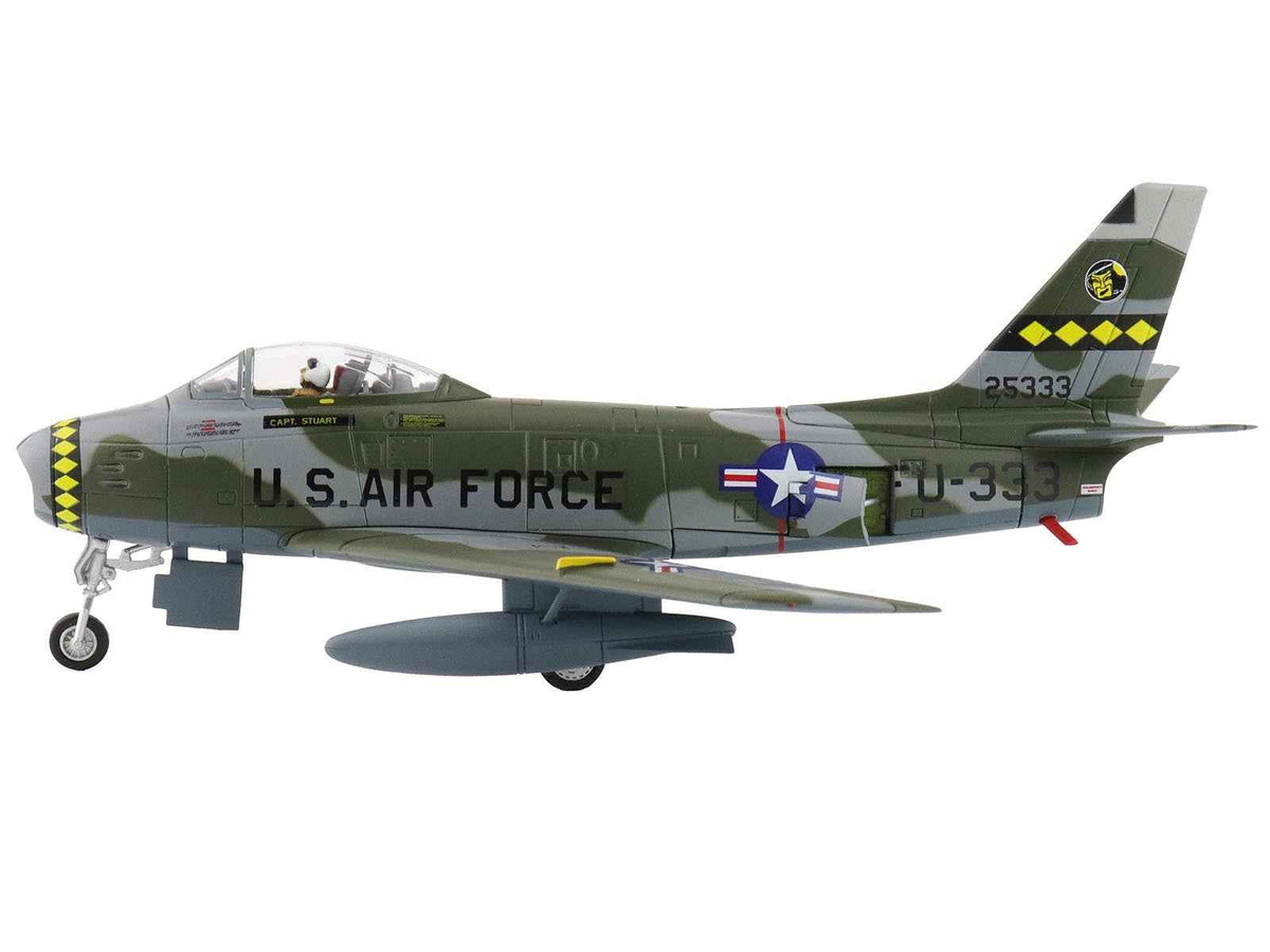 Miniature Motors F-86F Sabre fighter aircraft diecast model in 1/72 scale, with detailed markings of the 461st Fighter Squadron, 1955