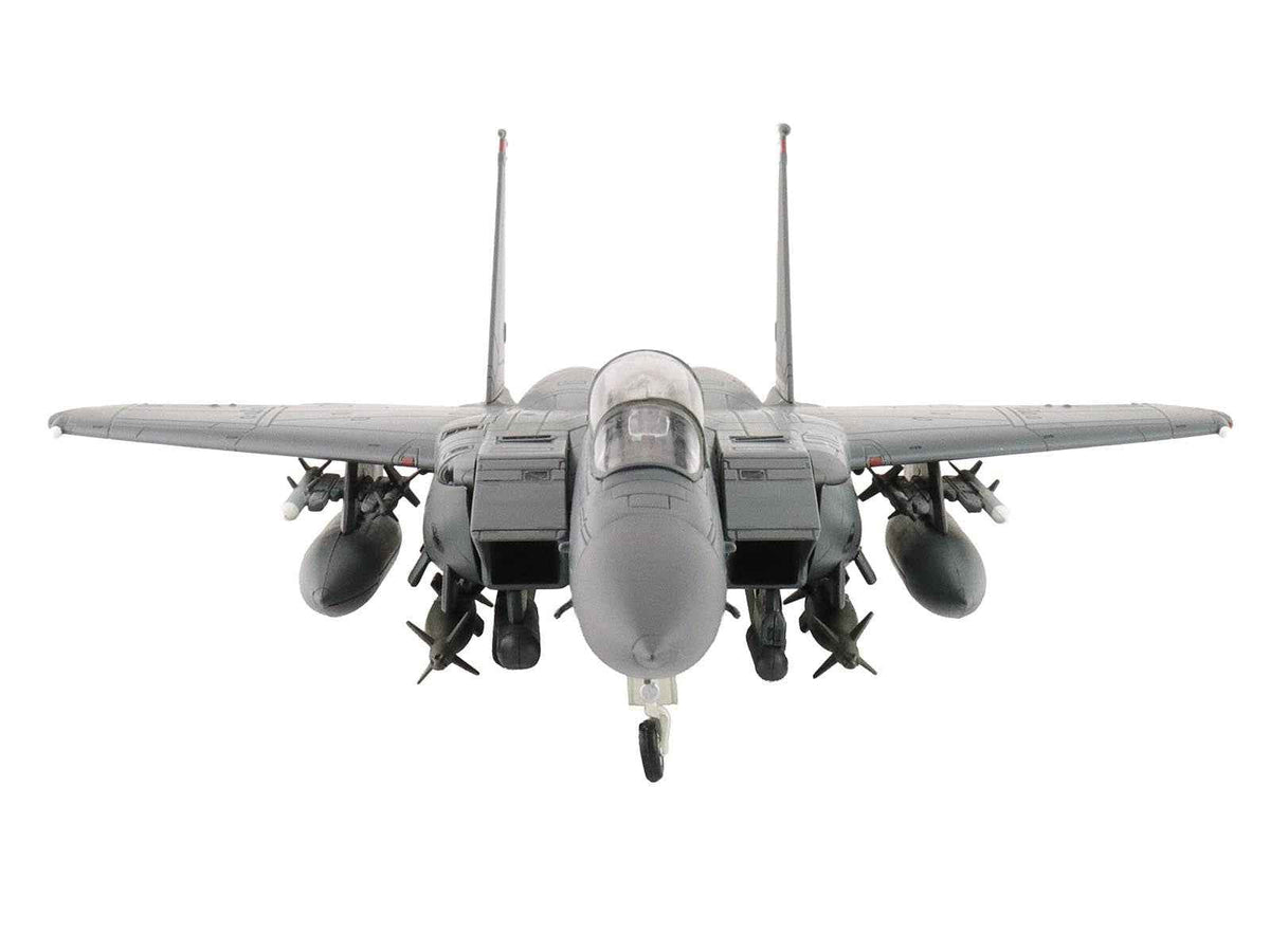 Miniature Motors diecast model of McDonnell Douglas F-15E Strike Eagle fighter aircraft in USAF livery, 1/72 scale, from Hobby Master.