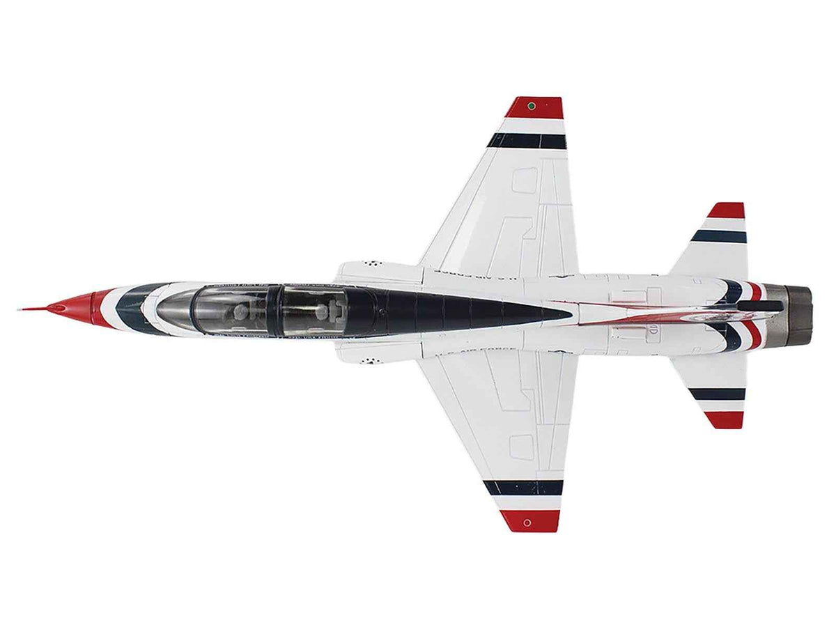 Northrop T-38 NASA aircraft model in Thunderbirds Bicentennial scheme, 1/72 diecast by Hobby Master, part of Miniature Motors Air Power Series