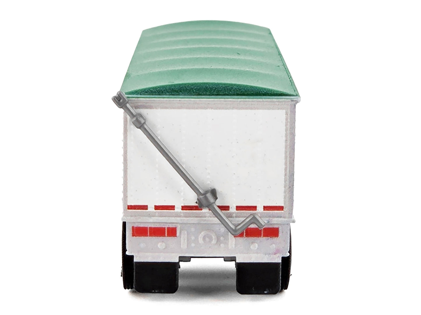 Covered Grain Trailer White with Green Tarp "Nutrena Feeds" 1/87 (HO) Plastic Model Car by HO Logistics