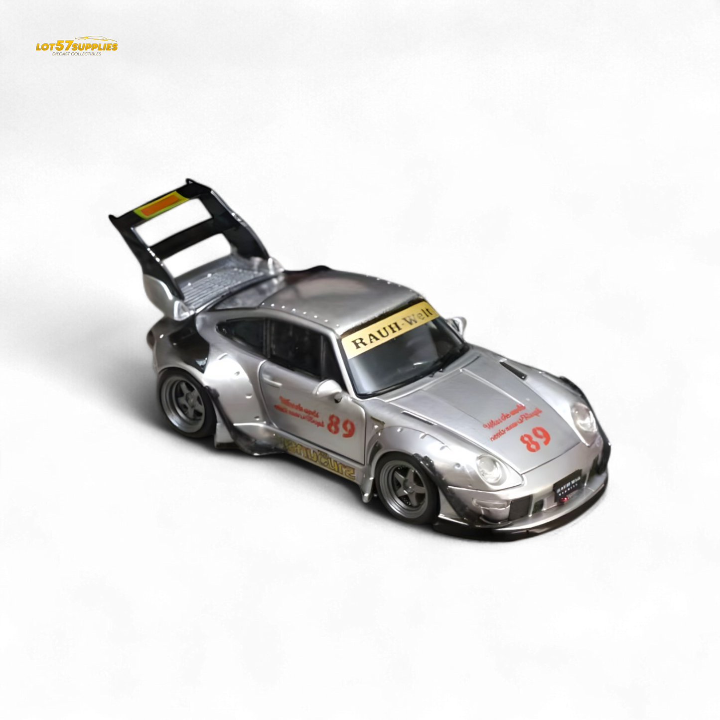 Street Weapon Porsche RWB 993 Double Exhaust Heavenly Livery Higher Tail 1:64 - Evergreen Kings