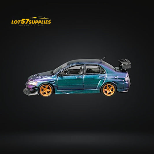 CM Model Mitsubishi Lancer Evolution IX Widebody 1:64 - Evergreen Kings
