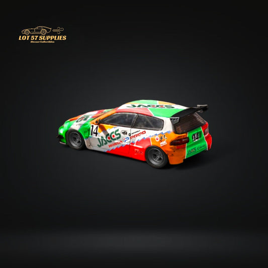 Fuji Honda Civic EG6 Rocket Bunny JACCS #14 Livery 1:64 - Evergreen Kings