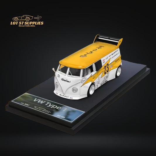 Aurora Model VW Volkswagen T1 Van Lighting #23 Livery 1:64 - Evergreen Kings