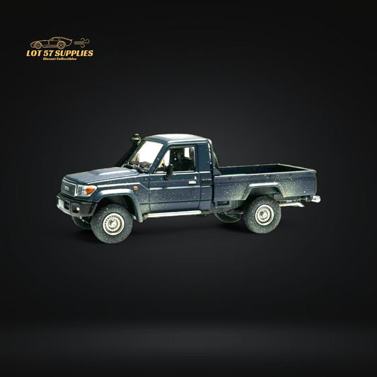 HobbyFans Toyota Land Cruiser 70 Series Blue Dirt Version 1:64 - Evergreen Kings
