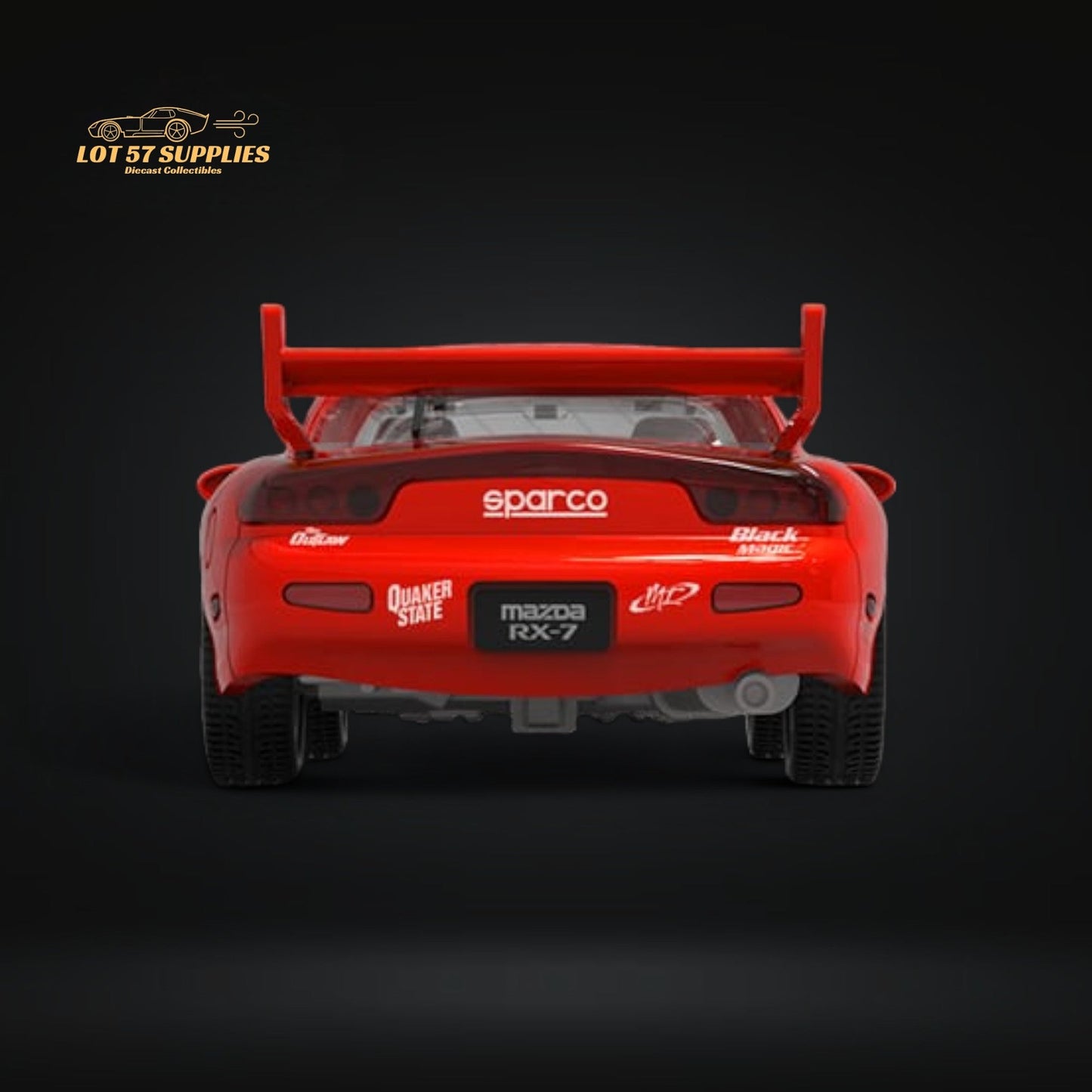 Mini Station Mazda RX-7 Red 1:64 - Evergreen Kings