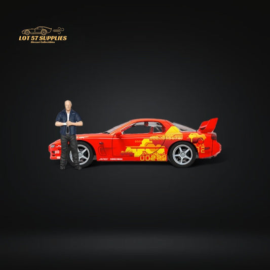 Mini Station Mazda RX-7 Red 1:64 - Evergreen Kings