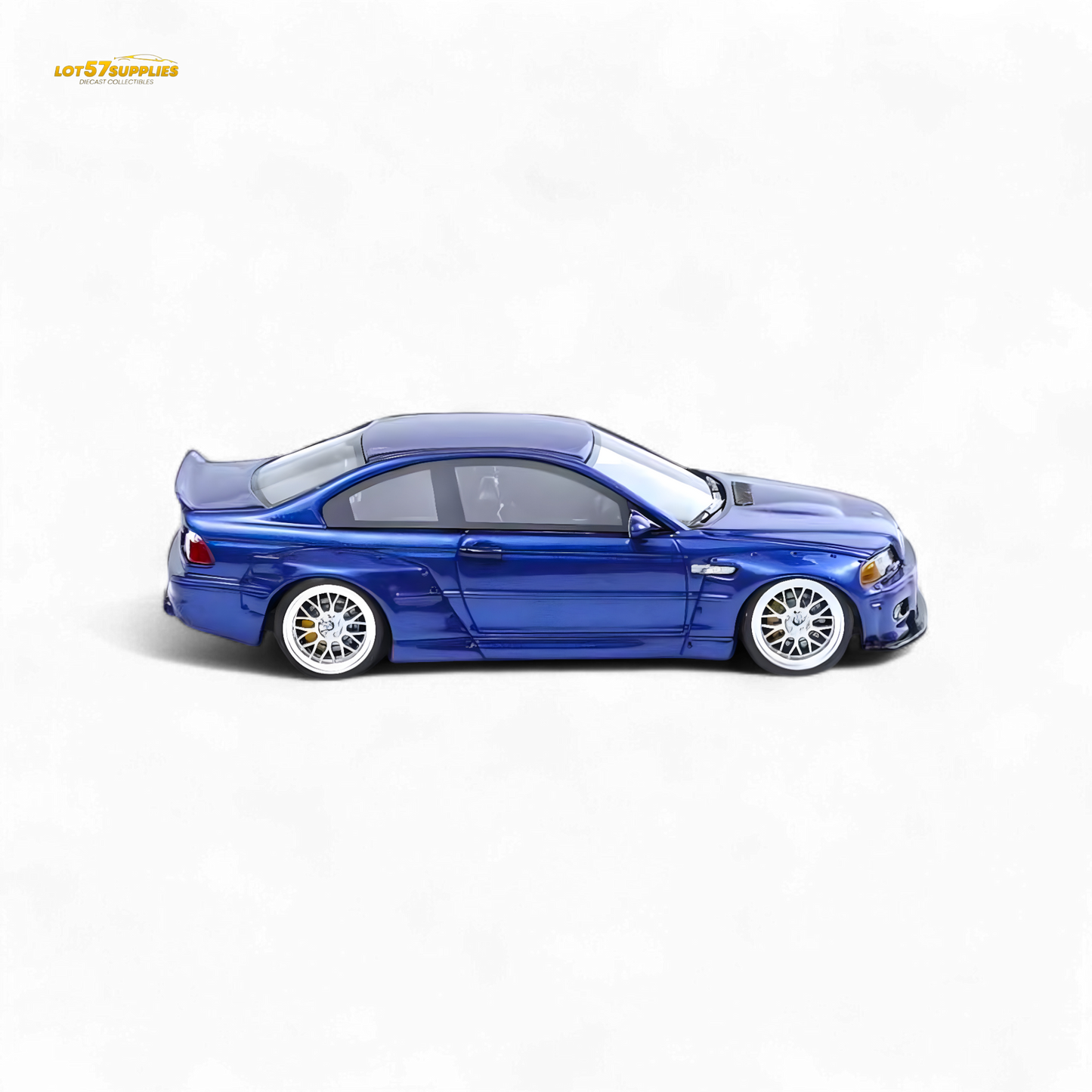 FLAME BMW M3 E46 Widebody Pandem Metallic Blue 1:64 - Evergreen Kings