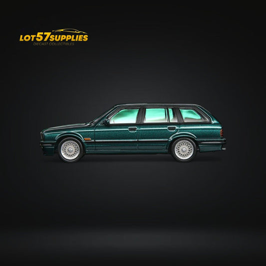 Mortal BMW E30 Touring Wagon Pearl Green 1:64 - Evergreen Kings