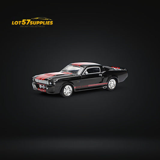 Pop Race Shelby Mustang GT500 Dark Chrome 1:64 - Evergreen Kings