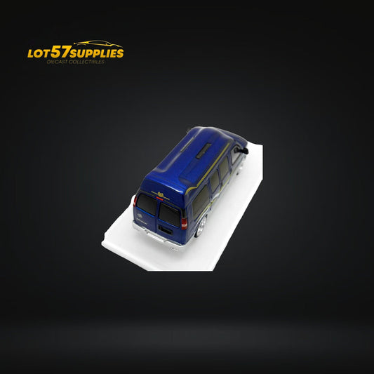 GOC GMC Savana Blue Silver Edition 1:64 - Evergreen Kings