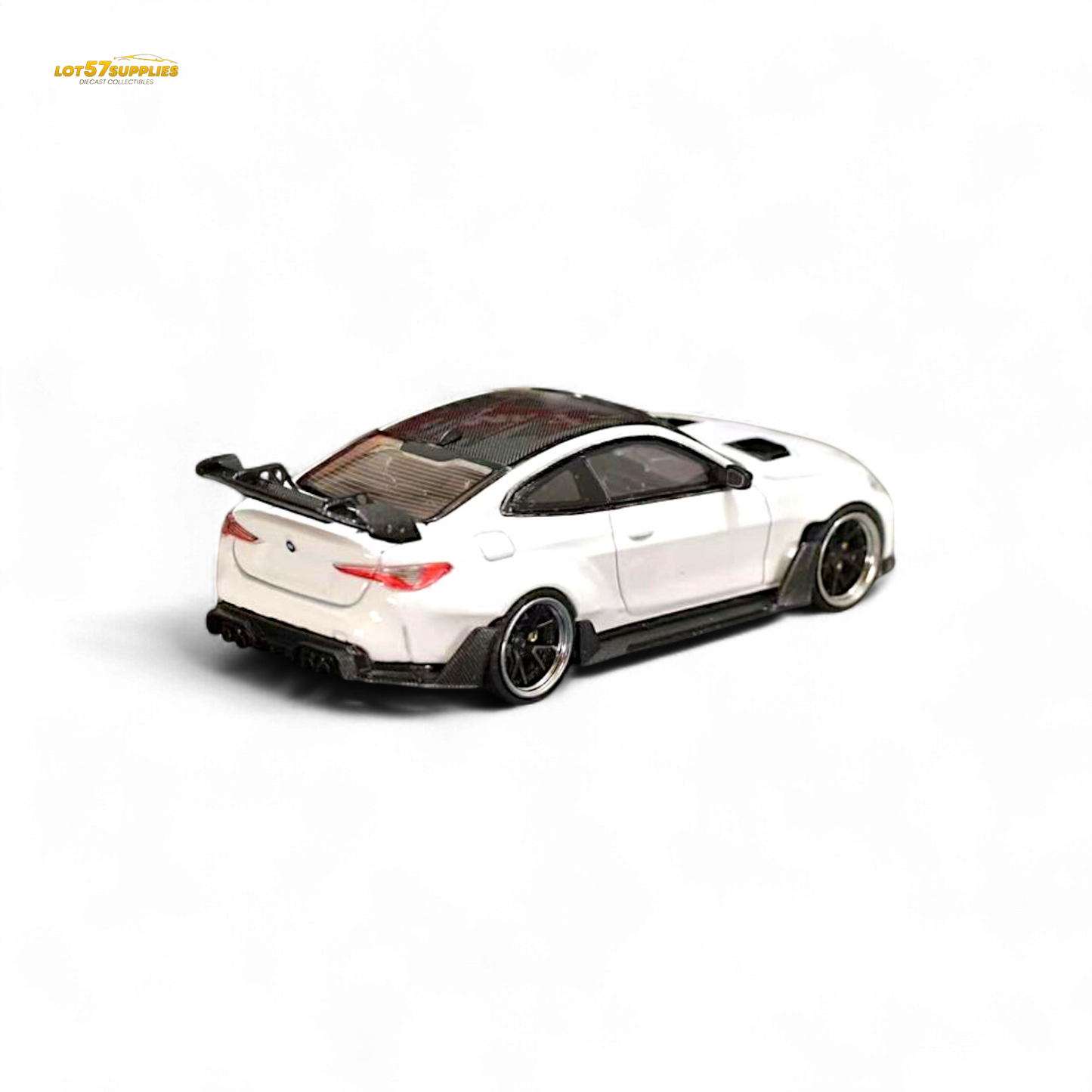 Street Weapon BMW M4 G82 Widebody White 1:64 - Evergreen Kings