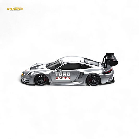 Star Race Porsche 911 GT3 Matte Silver 1:64 - Evergreen Kings