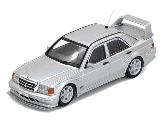 Mercedes-Benz 190E 2.5-16 Evolution II Silver Metallic 1/64 Diecast Model Car by Inno Models