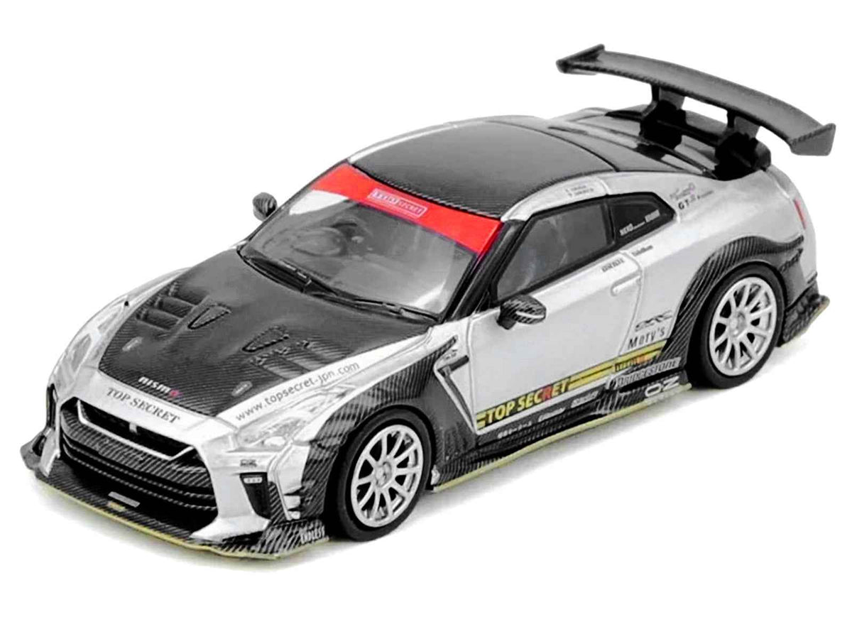 Set of two 1/64 scale Nissan Top Secret Tokyo Auto Salon Hong Kong 2025 diecast model cars by Miniature Motors.