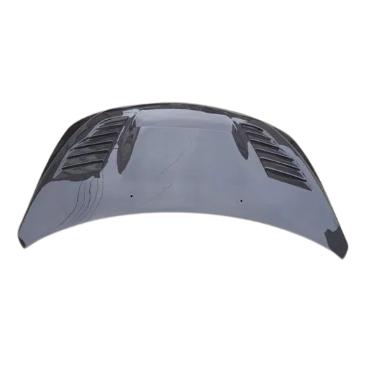 JDMuscle Tanso carbon fiber hood for 2008-2014 Subaru WRX/STI GVB/GRB models, showcasing lightweight, aerodynamic design.