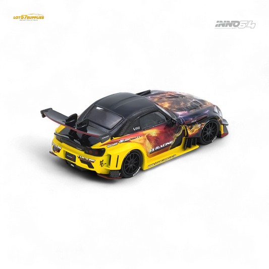 Miniature Honda S2000 J's Racing AP1 diecast model in 1:64 scale, featuring detailed J's Racing branding and design.