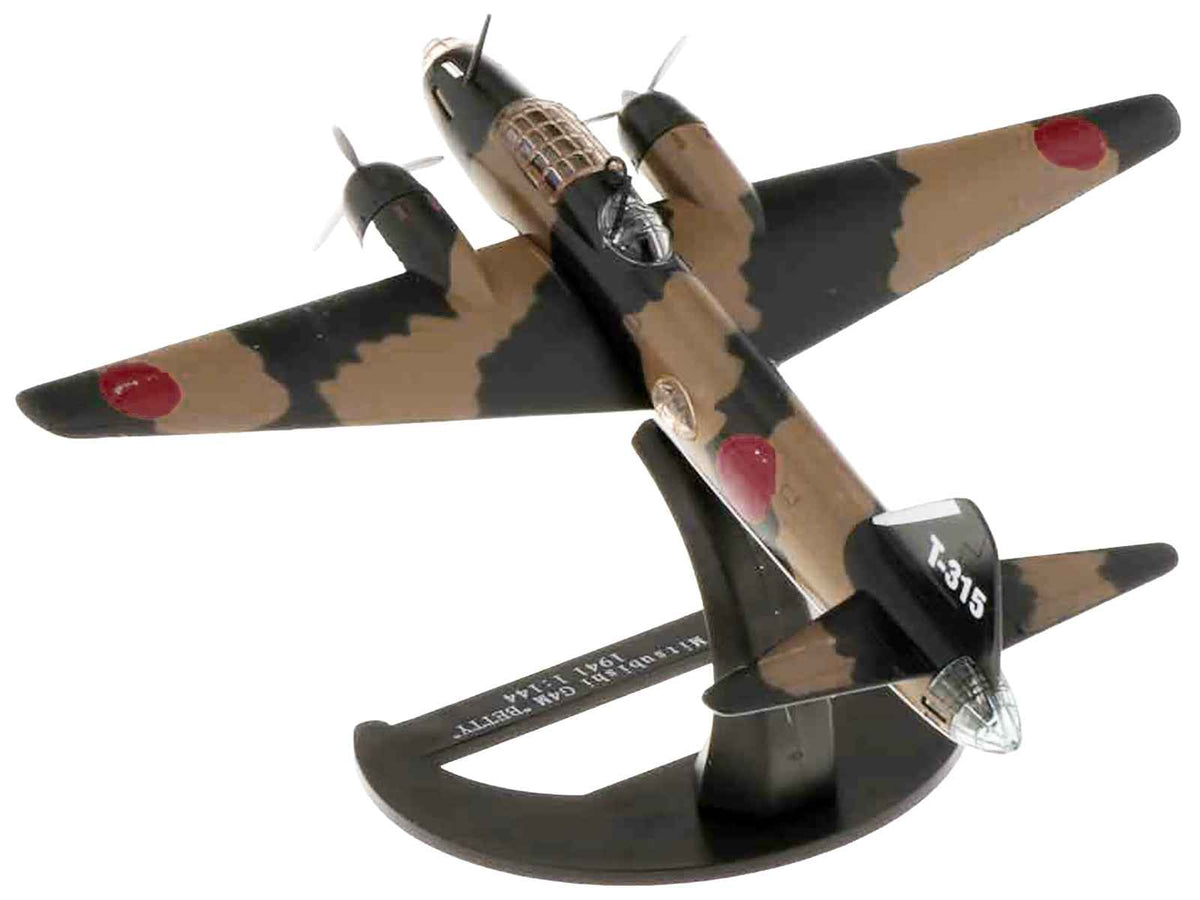 Miniature Motors Mitsubishi G4M Betty Kokutai WWII Japanese Navy aircraft diecast model, detailed 1/144 scale military plane.