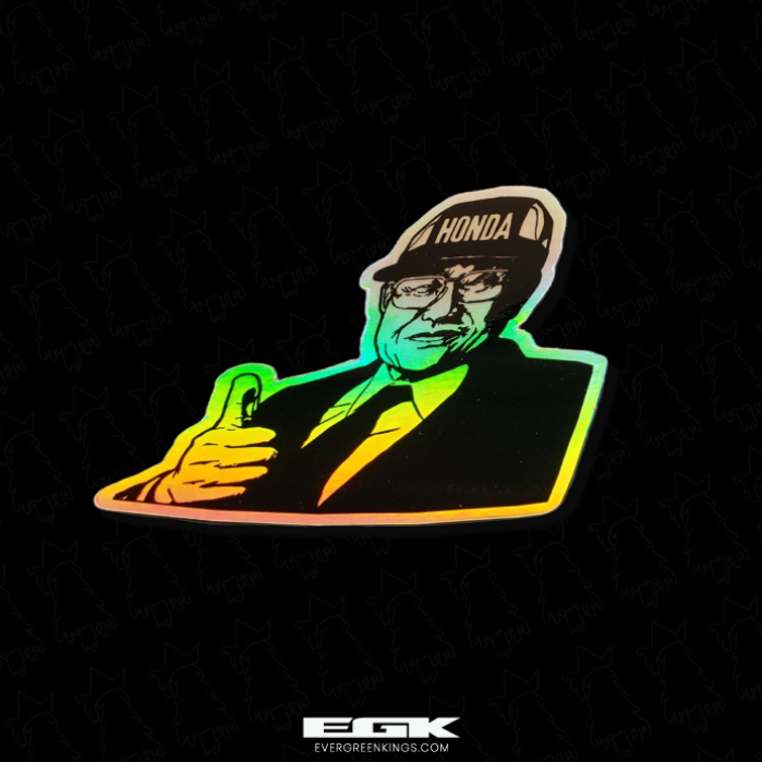Soichiro Honda Holographic Sticker | 3
