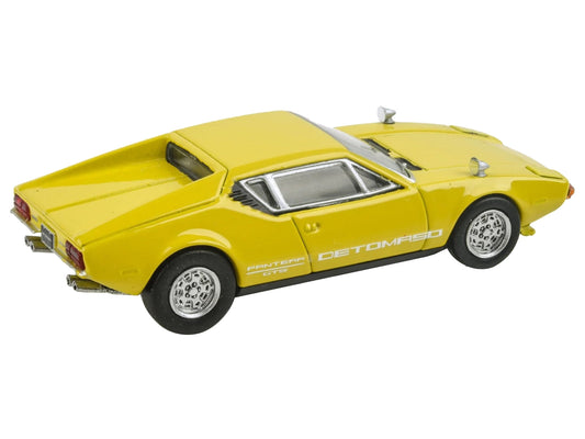 1972 De Tomaso Pantera Yellow 1/64 Diecast Model Car by Paragon Models