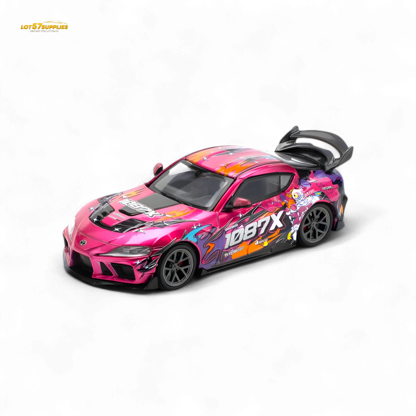 PopRace Toyota Supra A90 Lion Dance 1:64 - Evergreen Kings