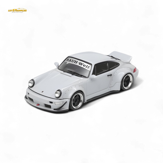 Fast Speed RWB 964 Wide-Body Duck Wing Grey 1:64 - Evergreen Kings