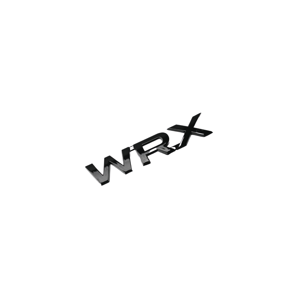 JDMuscle Racing Art WRX trunk emblem in red, black, neon yellow, and white for 2015-2021 Subaru WRX, car ornament and emblem
