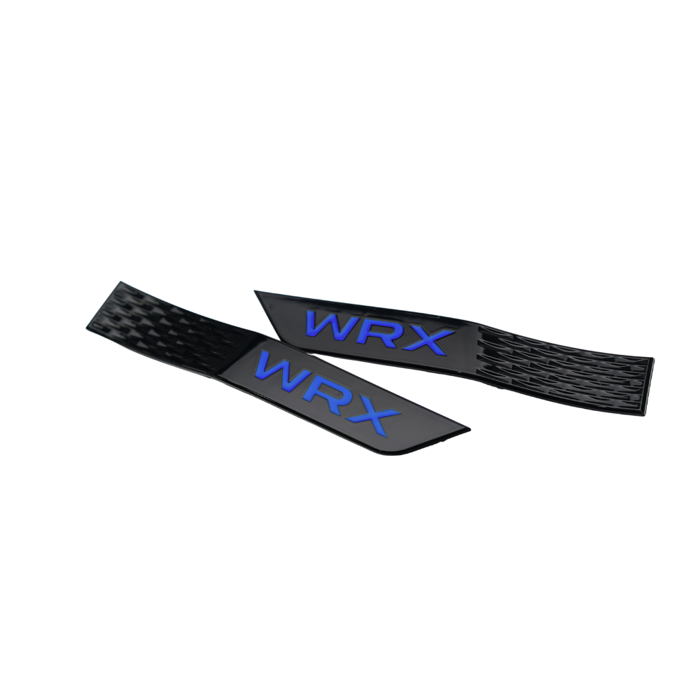 JDMuscle Racing Art emblem for 2015-2021 Subaru WRX/STI fenders, decorative ornament with racing-inspired design.