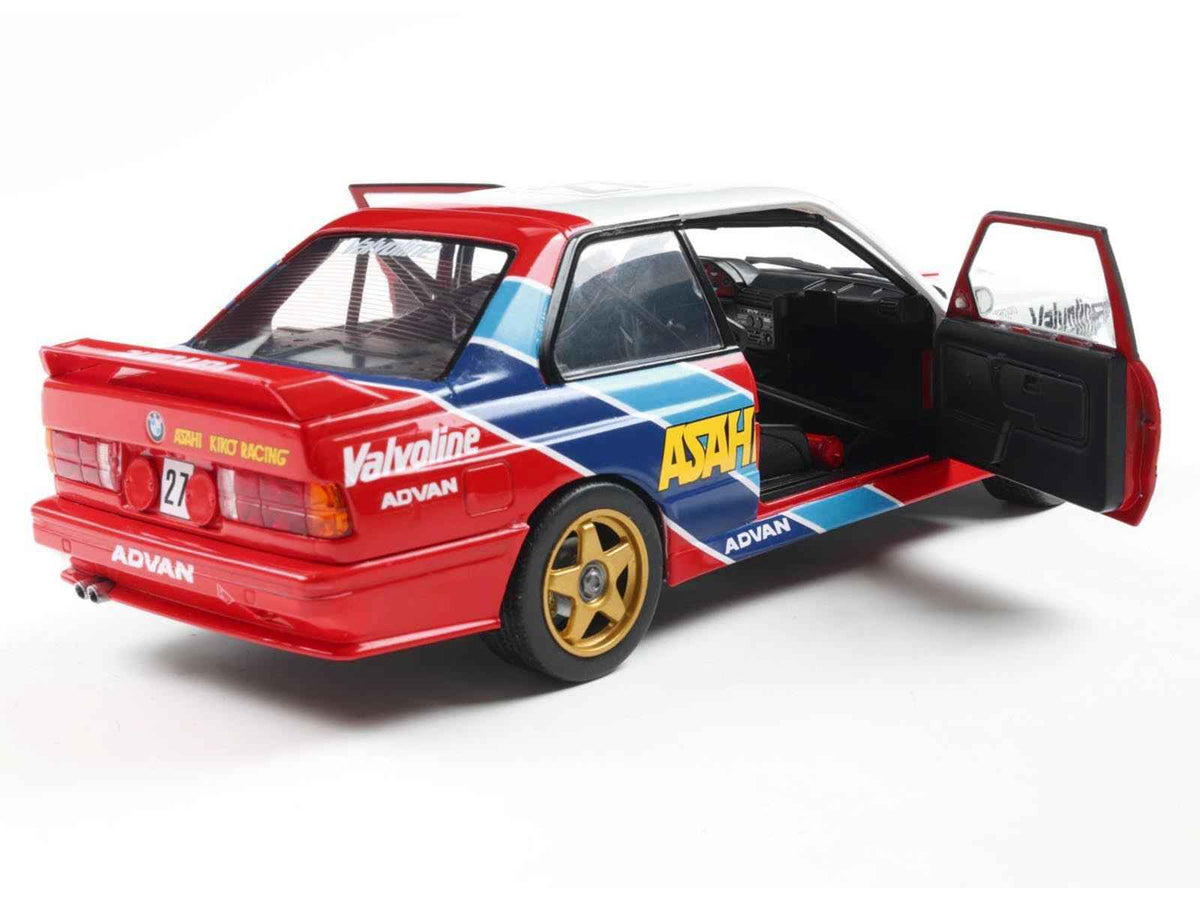 Miniature Motors BMW E30 M3 #27 diecast model car by Solido, Japanese Touring Car Championship 1986, detailed 1/18 scale collectible.
