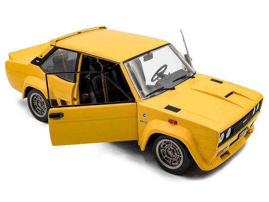 1980 Fiat 131 Abarth Yellow 1/18 Diecast Model Car by Solido