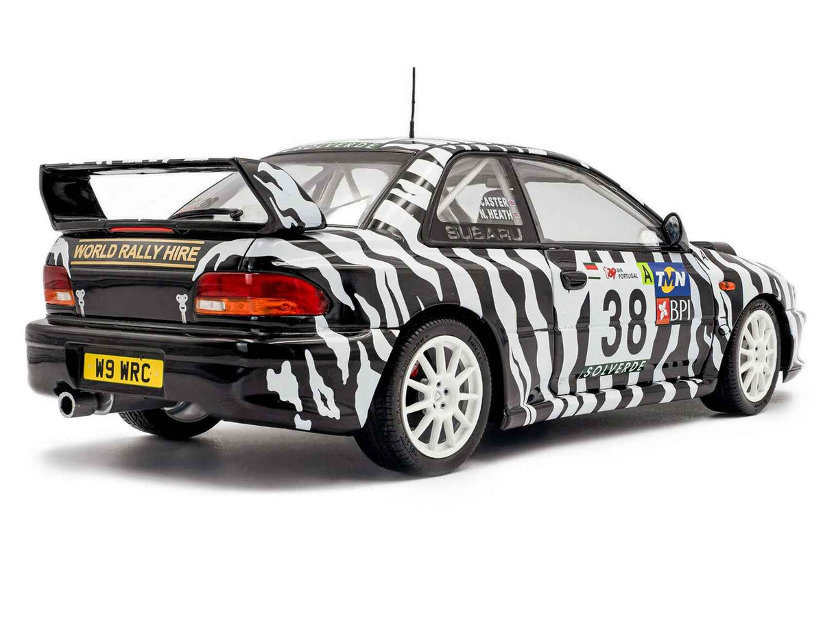 Miniature Motors Subaru Impreza S5 WRC99 #38 Nigel Heath Steve Lancaster diecast model car from the Rallye de Portugal 2001 series.