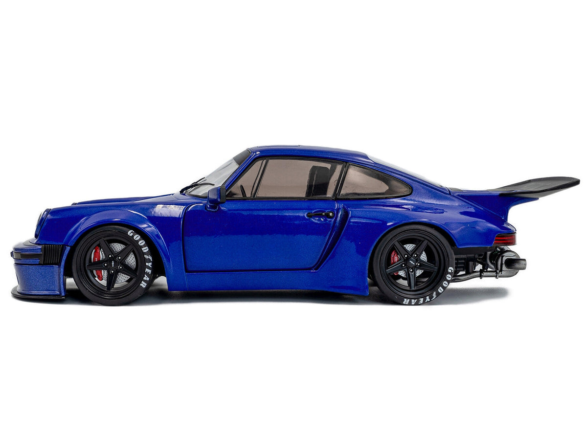 Dark blue metallic 2024 Porsche 911 KS-R diecast model car by Solido, detailed 1/18 scale Porsche model from Miniature Motors.