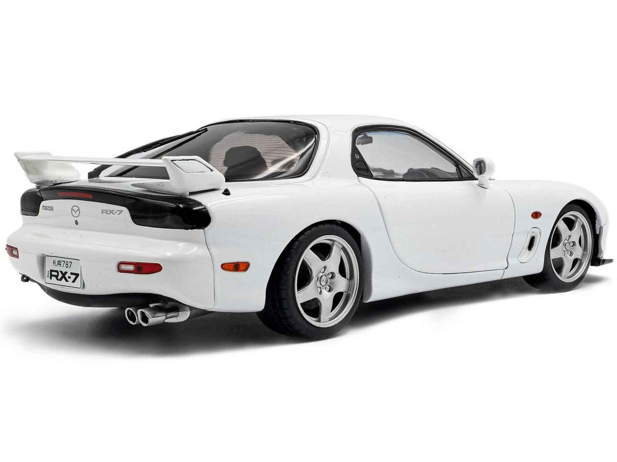 White 2001 Mazda RX7 Type RS FD3S diecast model car by Solido, detailed RHD 1/18 scale Mazda model from Miniature Motors.