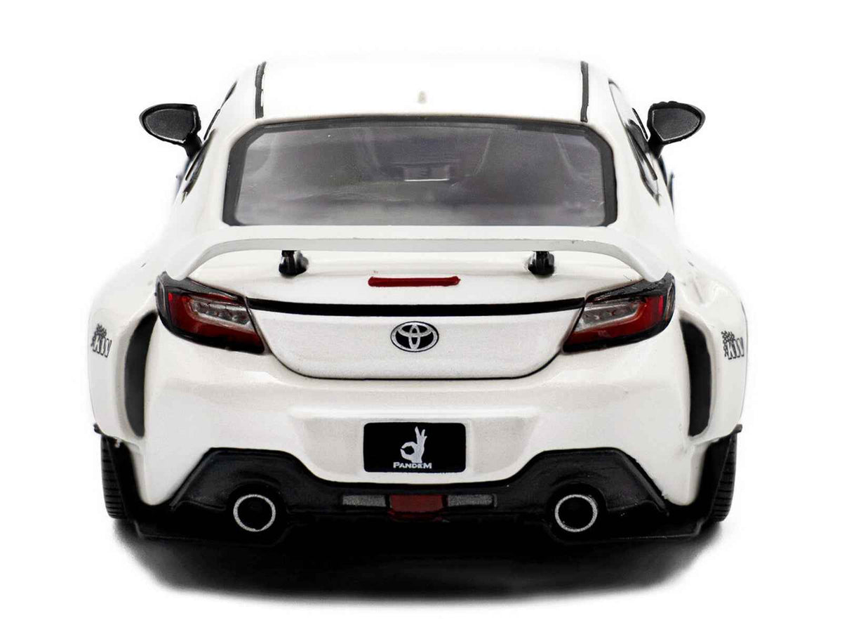 White metallic 2022 Toyota GR86 diecast model car by Solido, detailed miniature vehicle, part of Toyota Models collection.