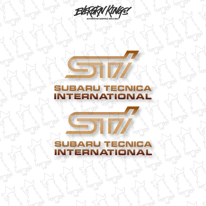 WRX STI Fog Light Cover Decals