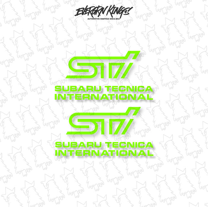 WRX STI Fog Light Cover Decals