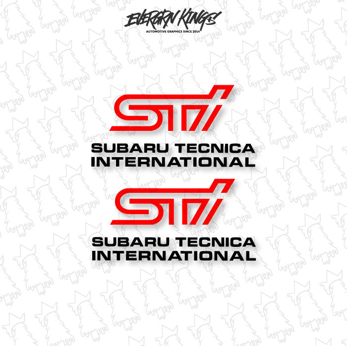 WRX STI Fog Light Cover Decals