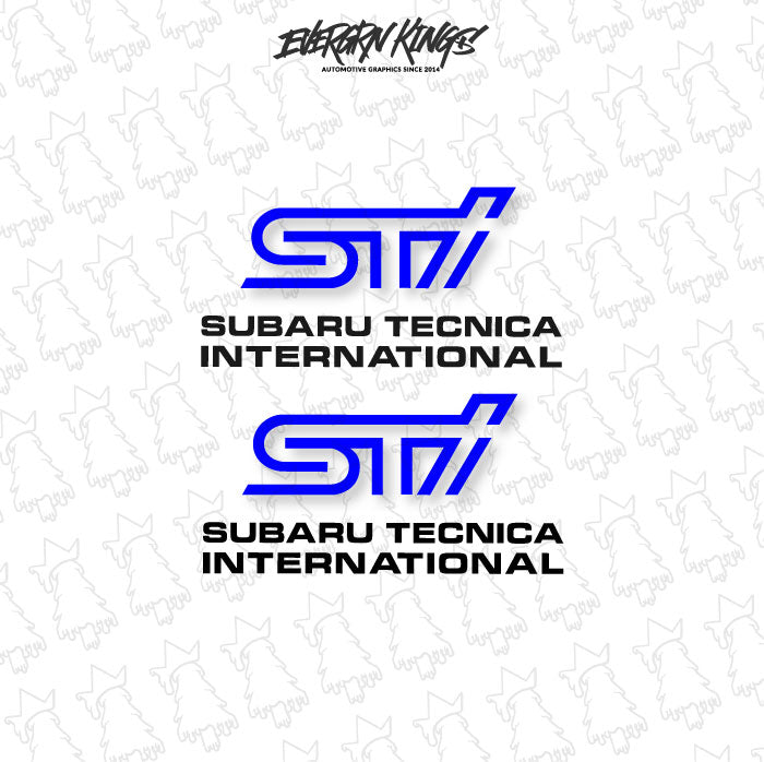 WRX STI Fog Light Cover Decals