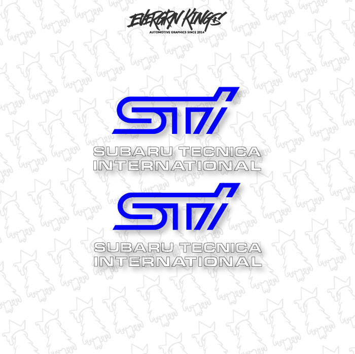 WRX STI Fog Light Cover Decals