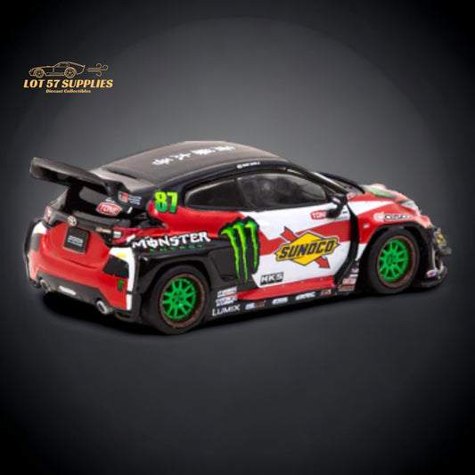 Tarmac Works Toyota Yaris GR Monster Drift 1:64 - Evergreen Kings