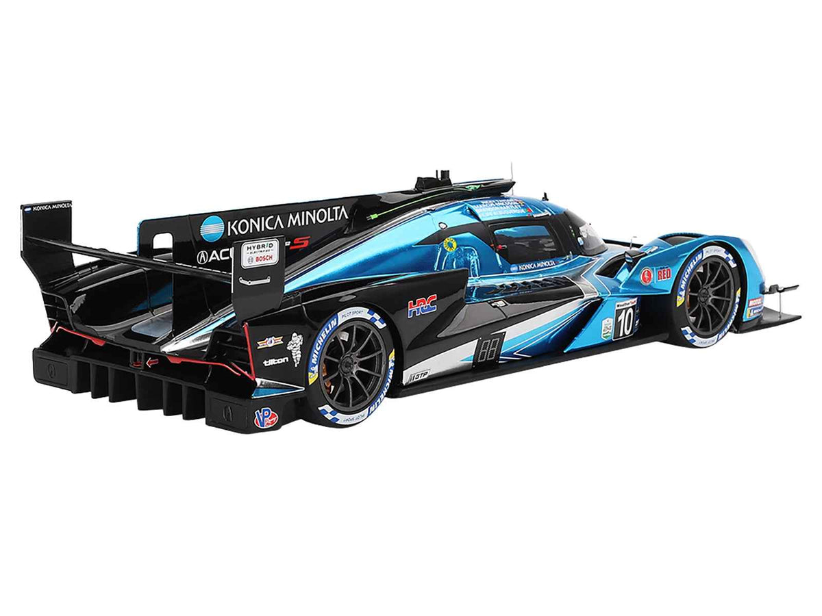 Miniature Acura ARX-06 GTP #10 model car by Miniature Motors, featuring Filipe Albuquerque, Marcus Ericsson, Brendon Hartley, Ricky Taylor.