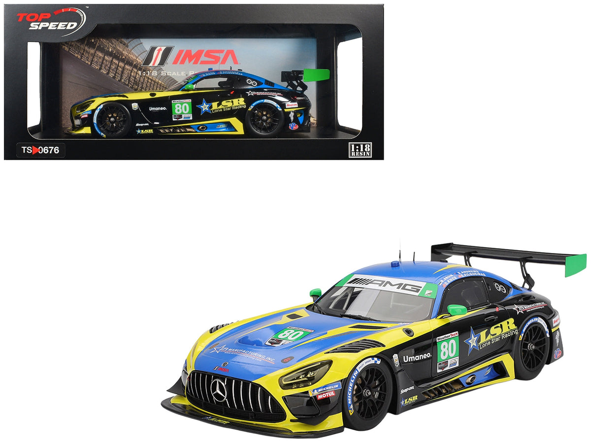 Miniature Mercedes-AMG GT3 EVO #80 racing model car by Miniature Motors, detailed 1/18 scale replica for collectors